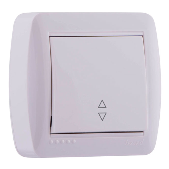 DEMET білий Вимикач зовнішній прохідний 1кл Лезард Житомир