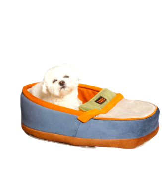 Лежак для собак і котів Happy Peppy (Хеппі Пеппі) Slipper Синій Запоріжжя - фото 1