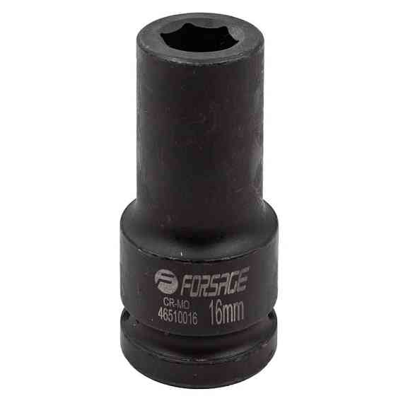 Головка ударна глибока 16мм 6гр. 3/4" FORSAGE F-46510016 Одеса
