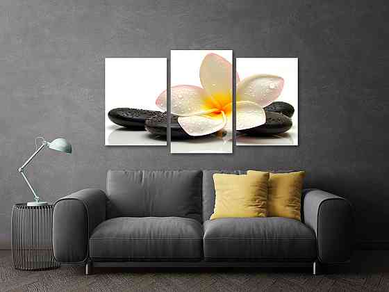 Модульная картина в гостиную / спальню  Квітка Орхідея Art-654_3 100x150 см Киев