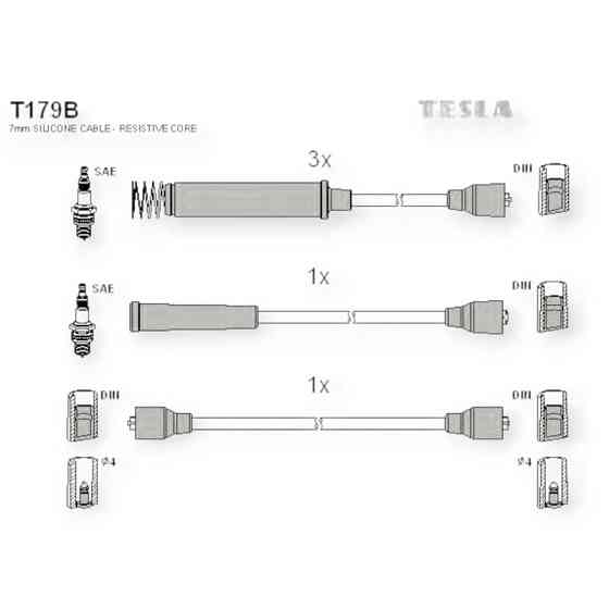 Провід Опель Omega A 1,8-2,0i TESLA високовольтні Мукачево