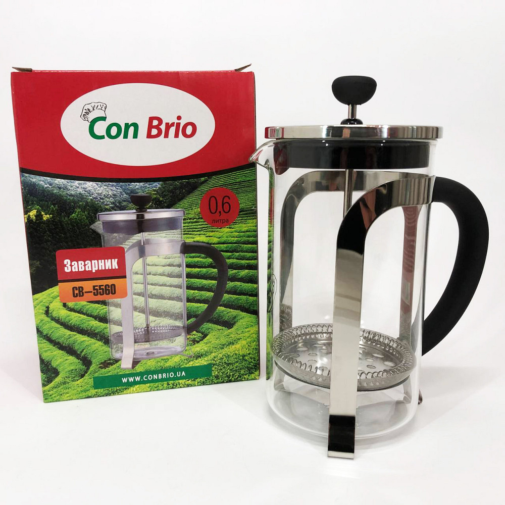 Френч-пресс красивый Con, Френч-пресс из хорошего материала, Эксклюзивные заварочные чайники WO-94 Львов - изображение 8
