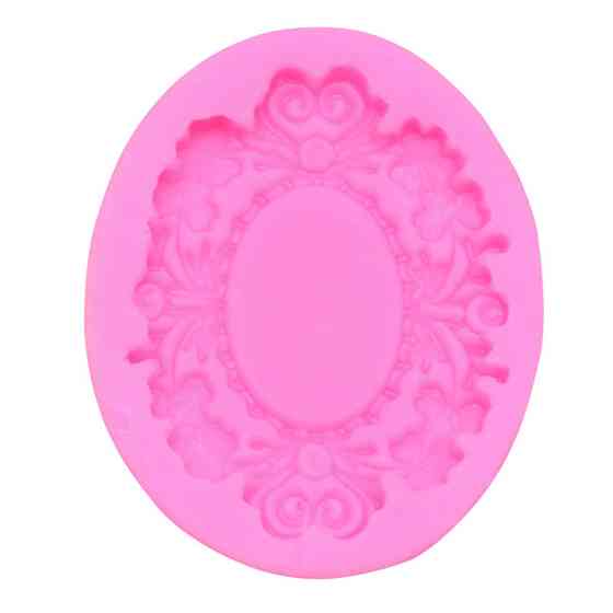 Молд силіконовий Рамка 55 на 43 мм рожевий Київ