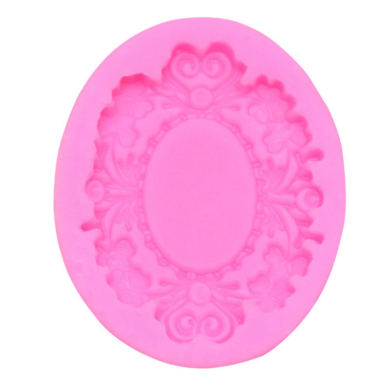 Молд силіконовий Рамка 55 на 43 мм рожевий Київ - фото 5
