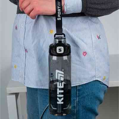 Поильник-непроливайка Kite 800 мл, чорна (K25-1211-1) Винница