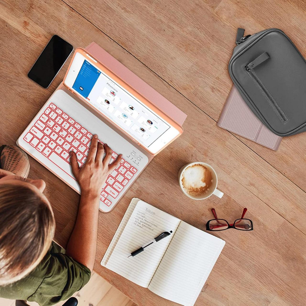 Чохол зі знімною клавіатурою з підсвіткою Bluetooth JADEMALL iPad 9.7 2018/ iPad 9.7 2017/ iPad Air 2/ iPad Air/ iPad Pro 9.7 Дніпро - фото 7