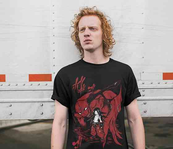 Футболка аниме Схаман Кинг Йох Асакура оверсайз (S/M/L) Черний AnimeJ1048 Днепр