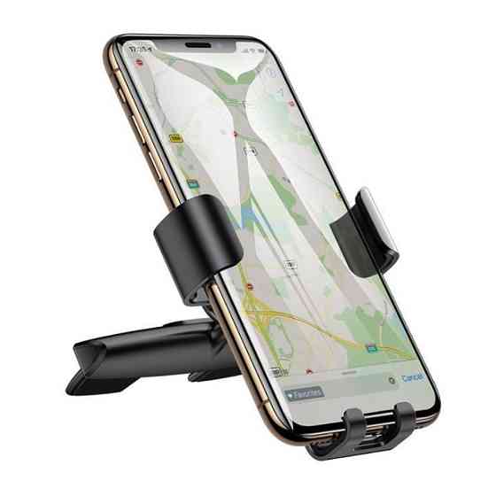 Автотримач для телефона Baseus Metal Age Gravity Car Mount (CD Version) Black Київ