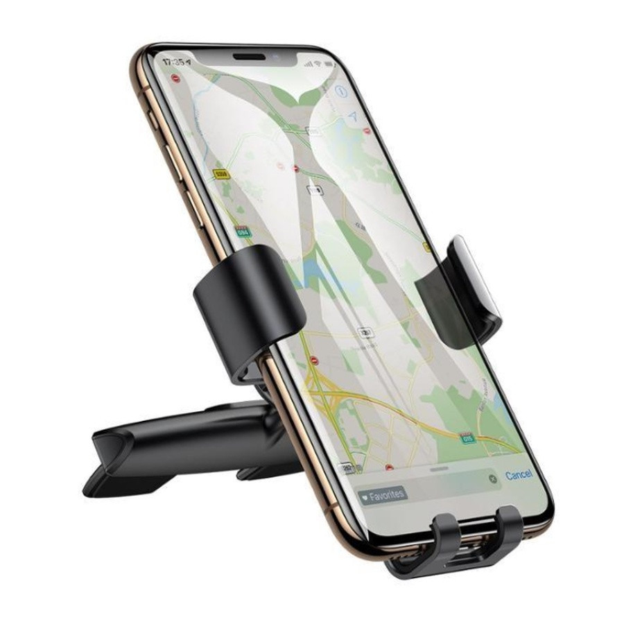 Автотримач для телефона Baseus Metal Age Gravity Car Mount (CD Version) Black Київ - фото 3