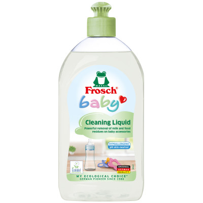 Средство для ручного мытья посуды Frosch Baby для детской посуды 500 мл (4009175941282/4001499908347) Винница - изображение 1