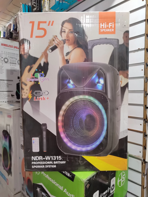 Портативна бездротова колонка Bluetooth NDR-W1315 з підсвічуванням Київ - фото 8