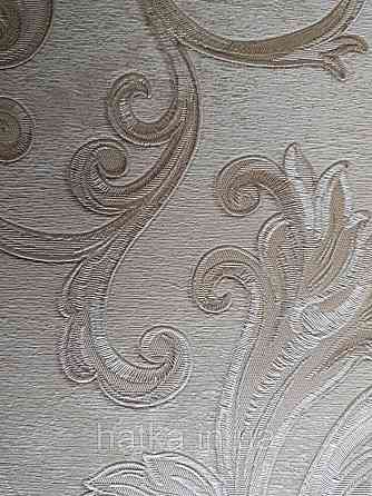 Шпалери вінілові на паперовій основі Sirpi Italian Silk 7 вензель бежевий великий основа під штукатурку Київ