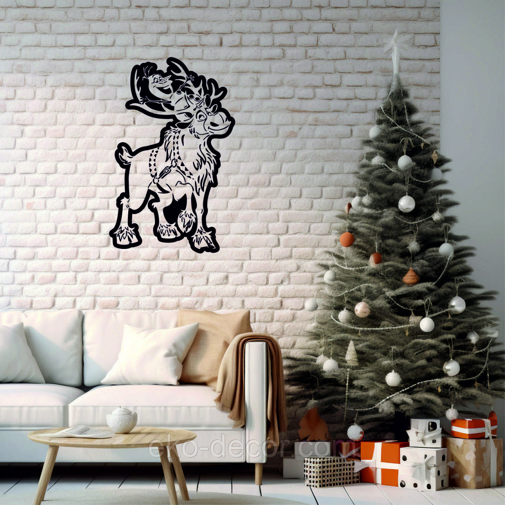 Декоративное настенное Панно «Олень», Декор на стену 110*68 см Киев - изображение 1