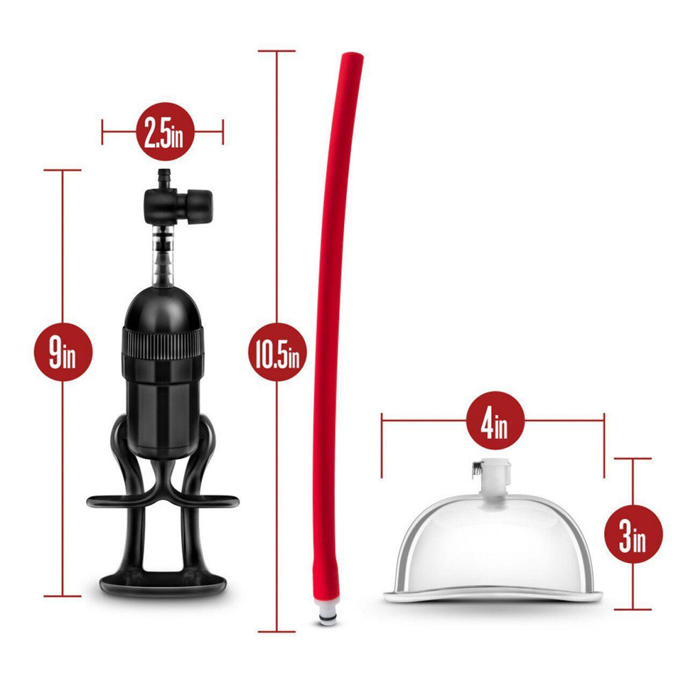 Вакуумная помпа для вульвы Blush Temptasia – Intense Pussy Pump System, механическая, рычаг Sex Aura Киев - изображение 5