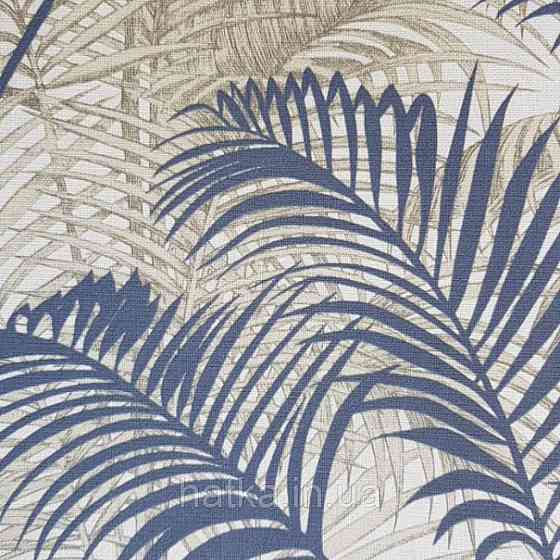 Обои виниловые на флизелиновой основе Decoprint BLOOMING BL22761 листья папоротника растения коричневый черный Київ