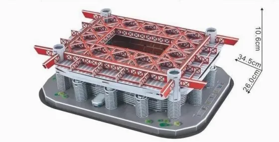 Стадіон Сан-Сіро. Величезні 3D пазли "Stadio san siro" Тривимірний конструктор-головоломка Кам'янець-Подільський