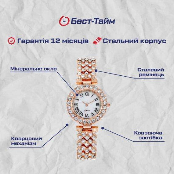 Жіночий наручний годинник CL Queen (Золотистий) Київ - фото 5