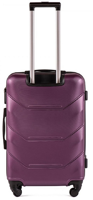 Чемодан Wings 147 средний пластиковый 65 см фиолетовый Киев - изображение 3