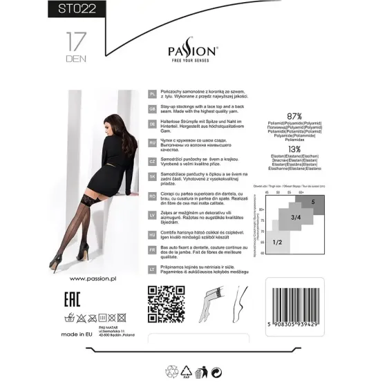 Панчохи Passion ST022 5 - XXL nero Львов