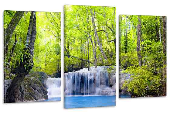 Модульная картина в гостиную / спальню  Водоспад Art-670_3 100x150 см Киев