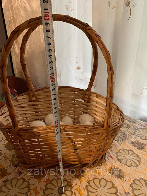 Корзина плетеная вместительная | корзина из лозы с высокими ручками |плетеная корзина Киев - изображение 3