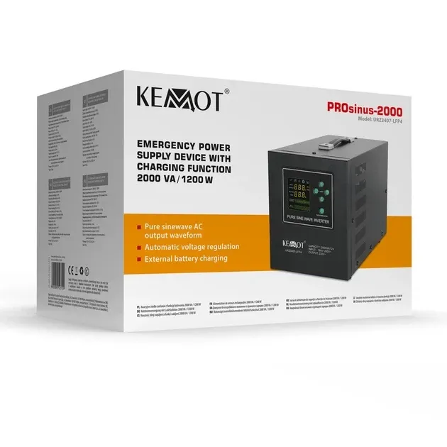 Джерело безперебійного живлення KEMOT PROsinus-2000 12/230V (1200W / 2000VA) Тернопіль - фото 5