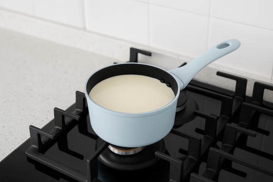 Сотейник с кришкою литой мрамор 