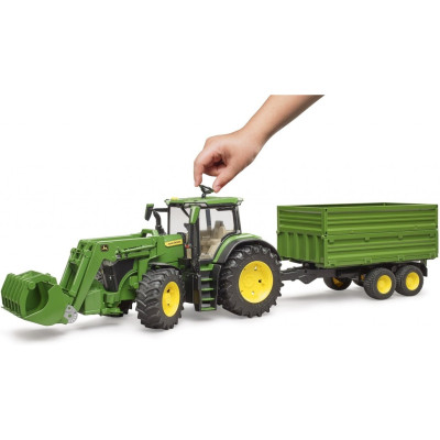 Спецтехника Bruder трактор John Deere 7R 350 с погрузчиком и прицепом (03155) Винница - изображение 2