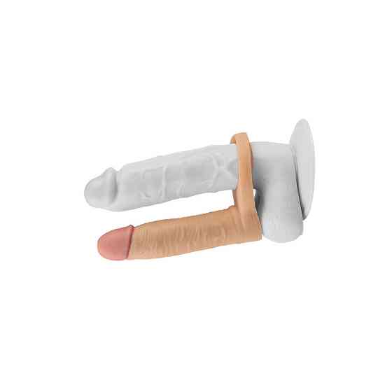 Насадка для подвійного проникнення - The Ultra Soft Double Vibrating 5.8 " Sex Aura Київ