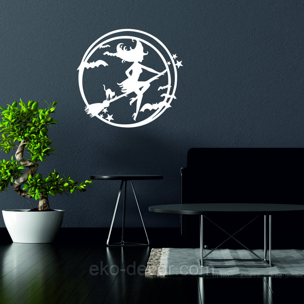 Декоративное настенное 3D Панно «Ведьма», Декор на стену с объемом 90*83 см, Белый Киев - изображение 6