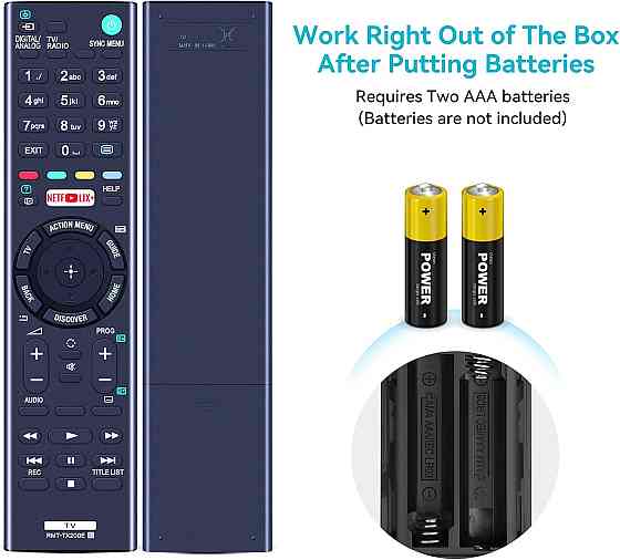 Пульт RMT-TX200E для телевізорів Sony KD-65X7500D, KD-55X7000D, KD-65XD7505, KD-49XD7005, KD-65XD7504, KD-55XD700, KD-49XD700, KD-65XD750, KDL-W805C Луцк