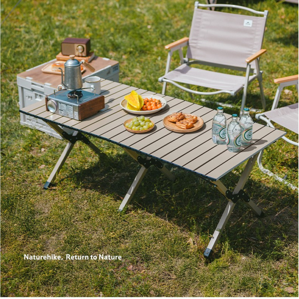 Складаний стіл Naturehike Star Jane T01 CNK2550JJ018, 89х60 см, вуглецева сталь, бежевий Киев - изображение 5