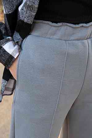 Жіночі штани, теплі тринитка начіс (кавовий, чорний, сірий), топ Київ