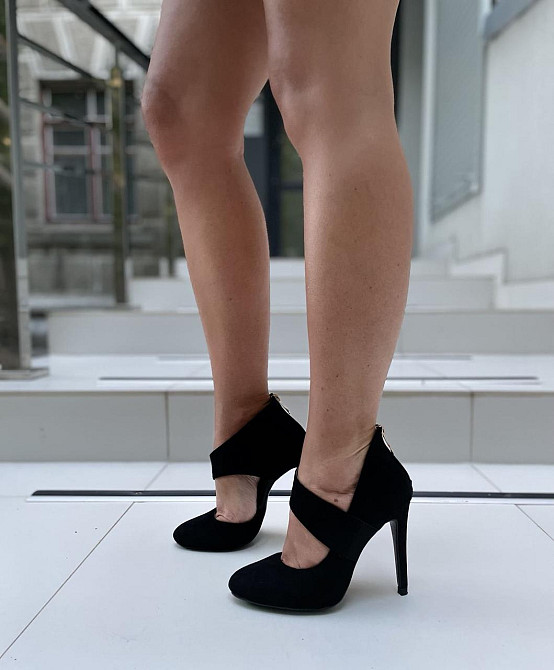 Vices Туфлі жіночі VICES чорні екозамша висота каблука 10 см розміри 36р.40р. (1130-1) Коломыя - изображение 7