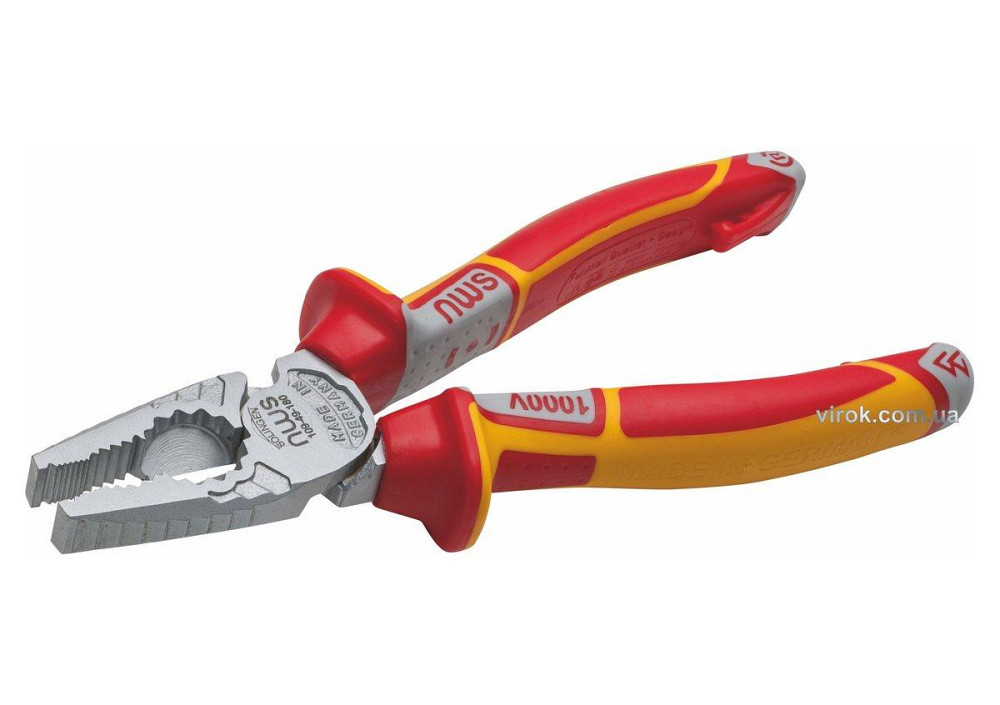 Плоскогубці комбіновані силові NWS CombiMax : L= 205 мм. ізольовані ручки VDE до 1000V Одесса - изображение 1