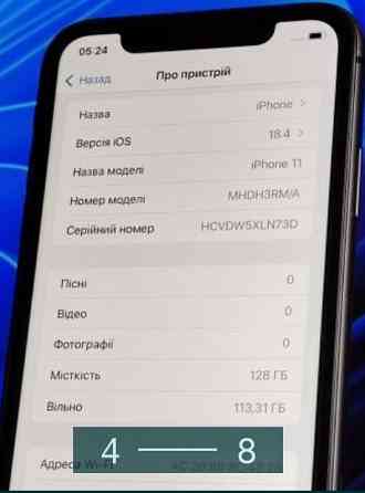 Айфон iPhone 11 128Gb. Black Neverlock АКБ 94% Київ