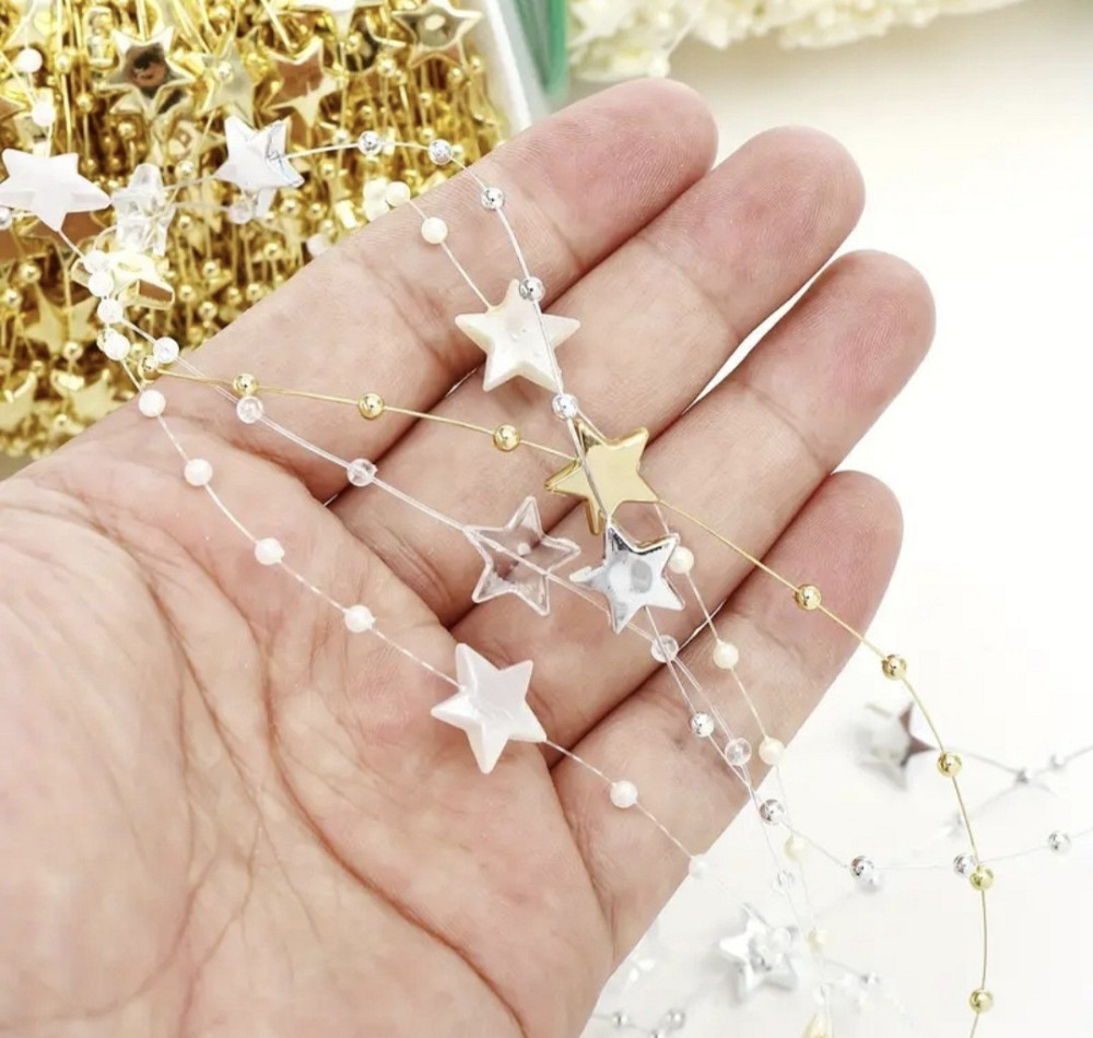 Гірлянда з акриловими намистинками і зірочками Смела - изображение 3