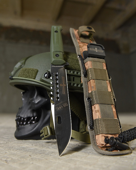 Ніж чорний альфа сталь Д2 в чохлі Одеса - фото 2