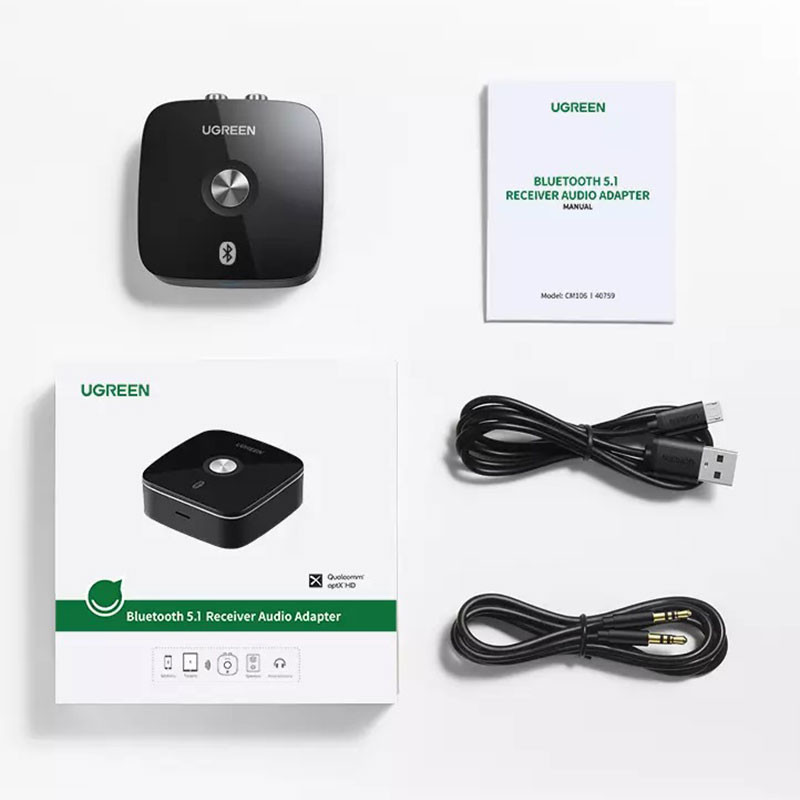 Приймач Bluetooth UGREEN Wireless Bluetooth Audio Receiver 5.1 with 3.5mm and 2RCA Adapter CM106 Винница - изображение 5