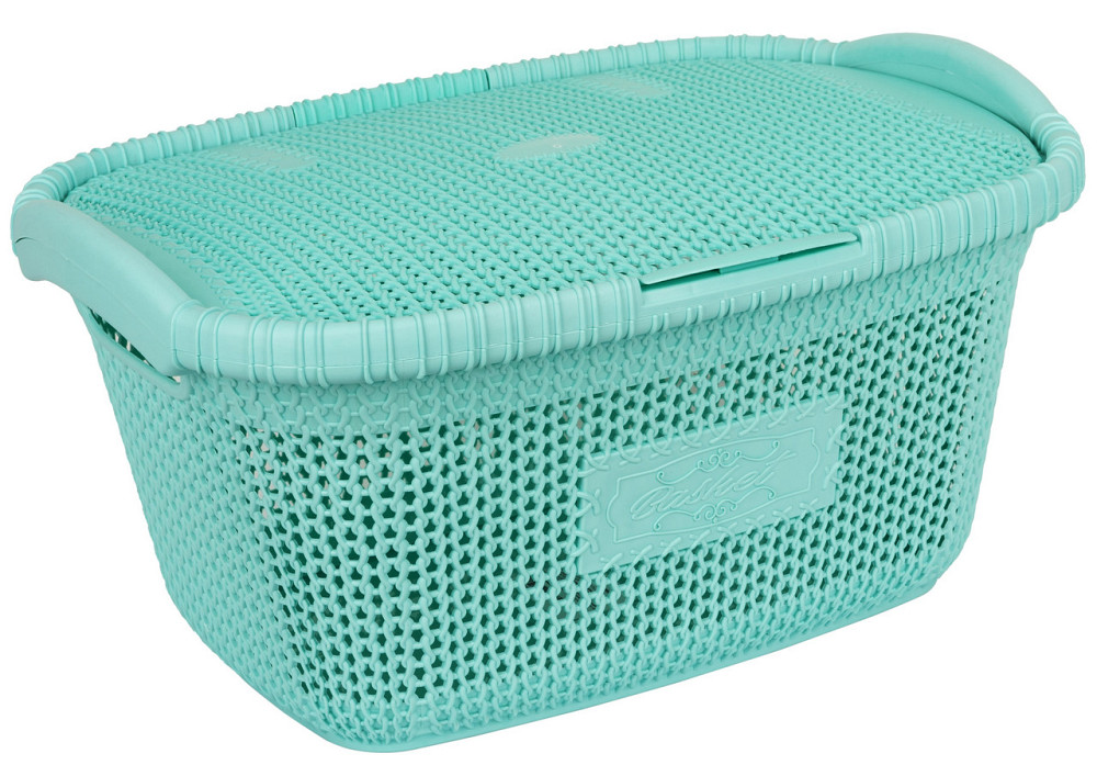 Кошик для білизни Violet House 1002 Віолетта Soft Mint 28 л (6852929) Київ - фото 1