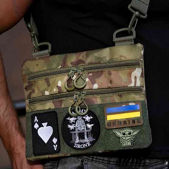 Сумка через плечо из военной ткани, Сумка для скрытого ношения пистолета кобура наплечная FZ-80 Львов