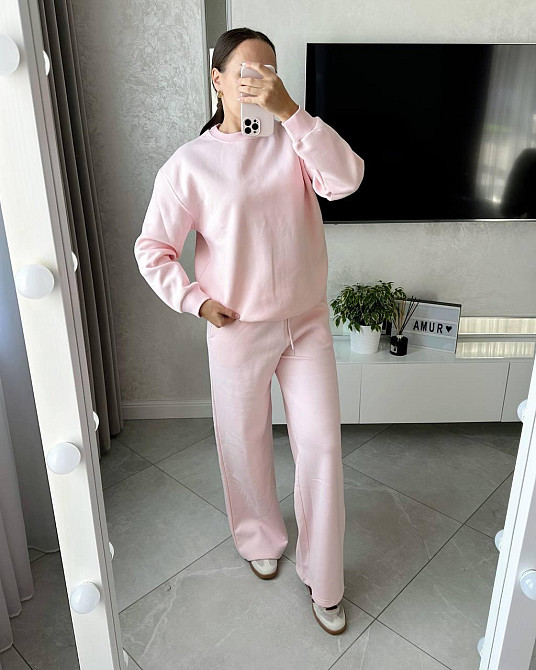 Жіночий прогулянковий костюм: світшот і штани турецька трьохнитка Одеса - фото 1