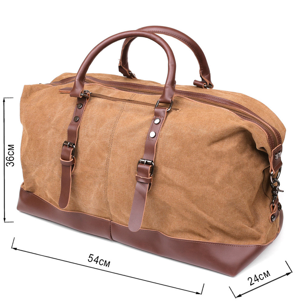 Дорожня сумка текстильна велика Пісочна (Vintage) Київ - фото 4