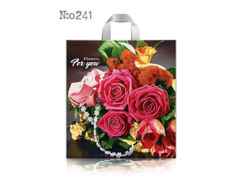 Пакет-петля 38x41(3) 50шт 90мкрн Флауерс For you 13300 ТМ BLPLA Киев - изображение 1