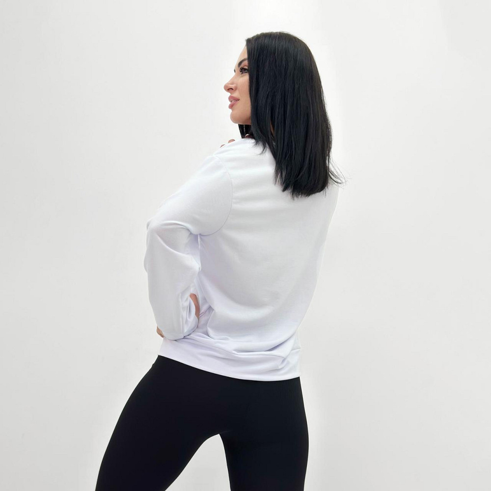 Базовий світшот з двонитки "Kaplan" оптом | Норма і батал Білий, 54-56 Київ - фото 3