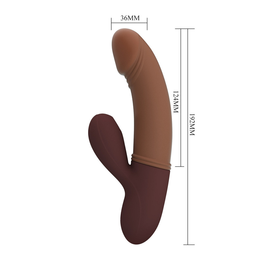 Вибратор-кролик реалистик PRETTY LOVE KANE с вакуумной стимуляцией, 19.2 х 3.6 см Sex Aura Киев - изображение 10