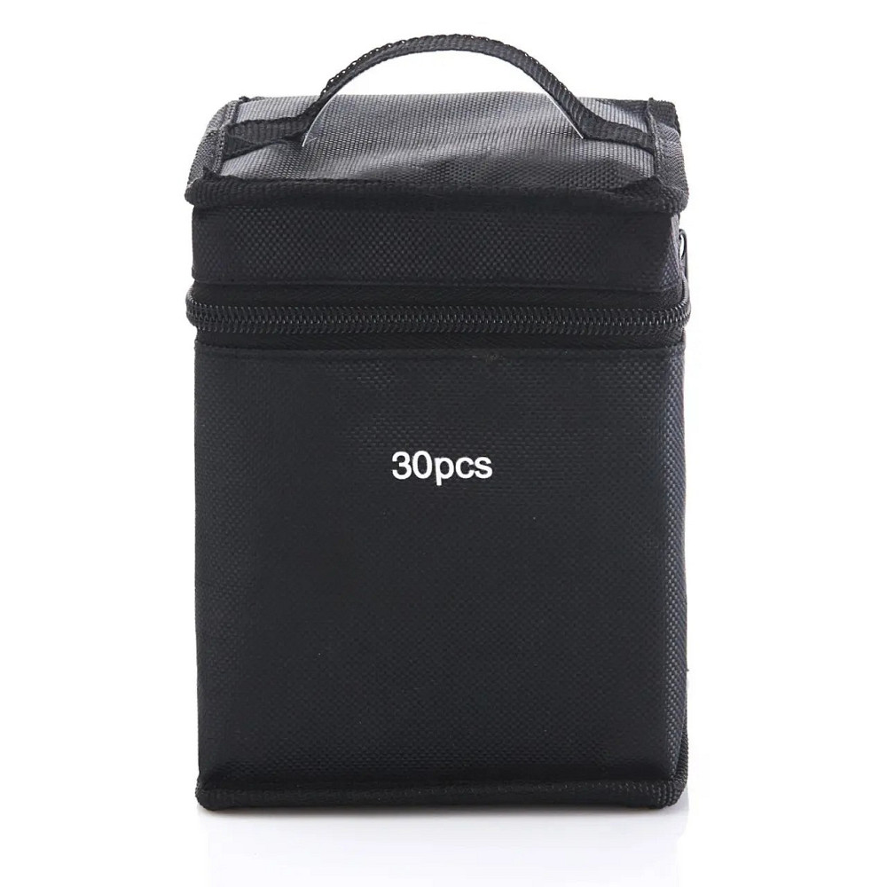 Набор двусторонних спиртовых маркеров для рисования Touch Smooth 30 шт + Подставка для маркеров черный Каменец-Подольский - изображение 2