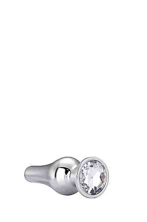 Анальна пробка конічної форми Dream Toys GLEAMING LOVE SILVER PLEASURE PLUG L Sex Aura Київ