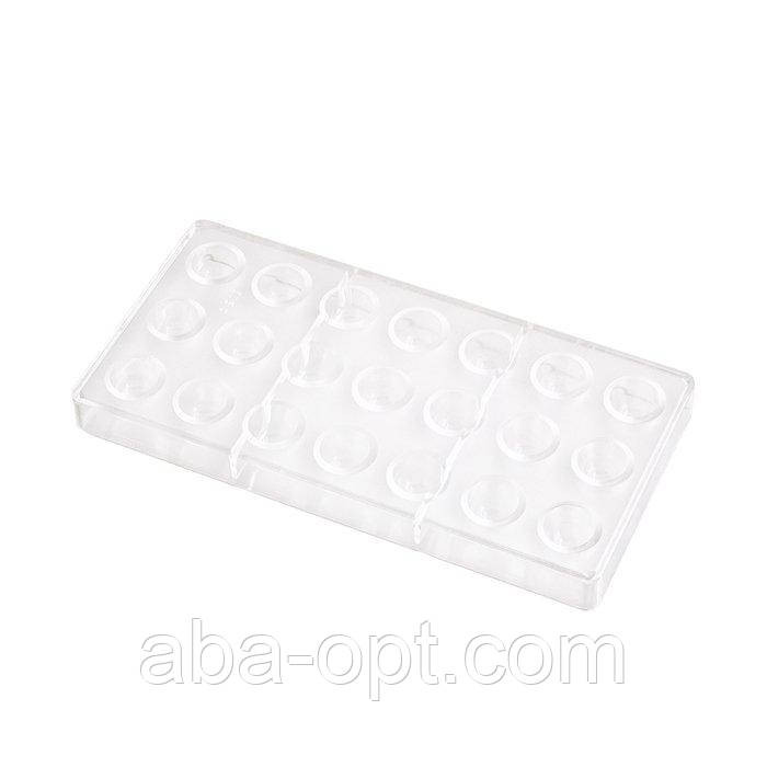 Форма полікарбонатна для шоколаду "напівсфера" 27 х 13 х 2.5 см (шт) Одеса - фото 1