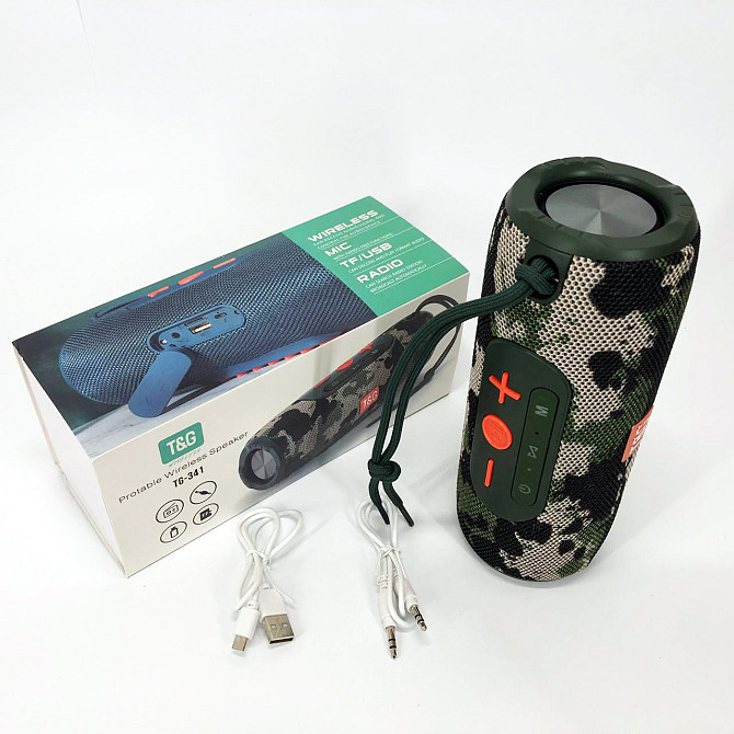 Портативна бездротова якісна колонка TG341, Колонка-динамік bluetooth, Гучна колонка UH-558 для вулиці Київ - фото 7
